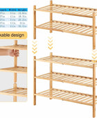 Zapatero de bambú de 3 niveles para entrada, apilable, resistente, multifuncional, zapatero independiente para dormitorio