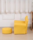 Sofá para niños, sillón tapizado pequeño con marco de madera, piel de PVC para