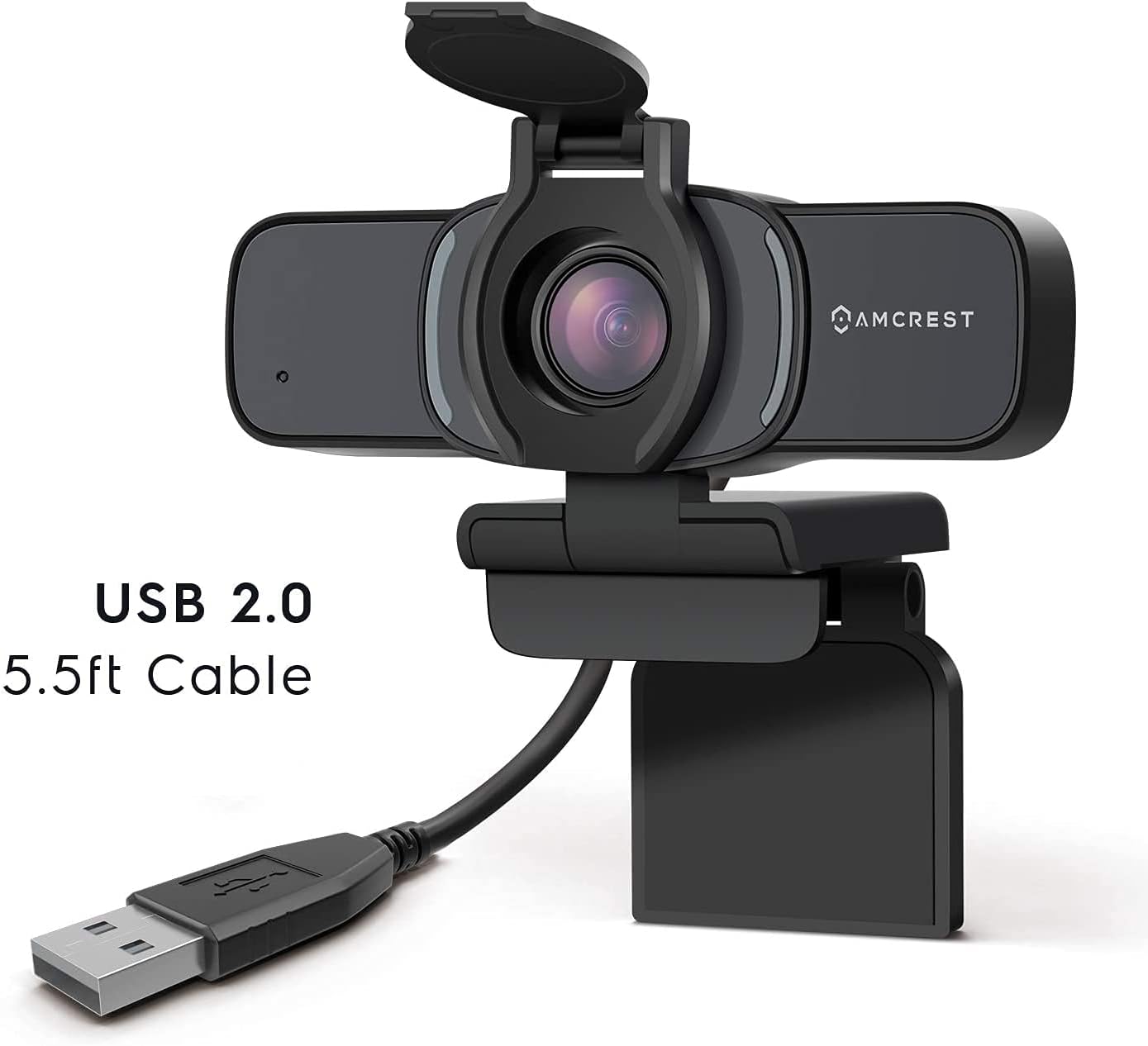 Cámara web 1080P con micrófono y cubierta de privacidad, cámara web USB, cámara