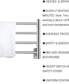 Calentador de toallas de 4 bares, secador de toallas de baño, montado en la - VIRTUAL MUEBLES