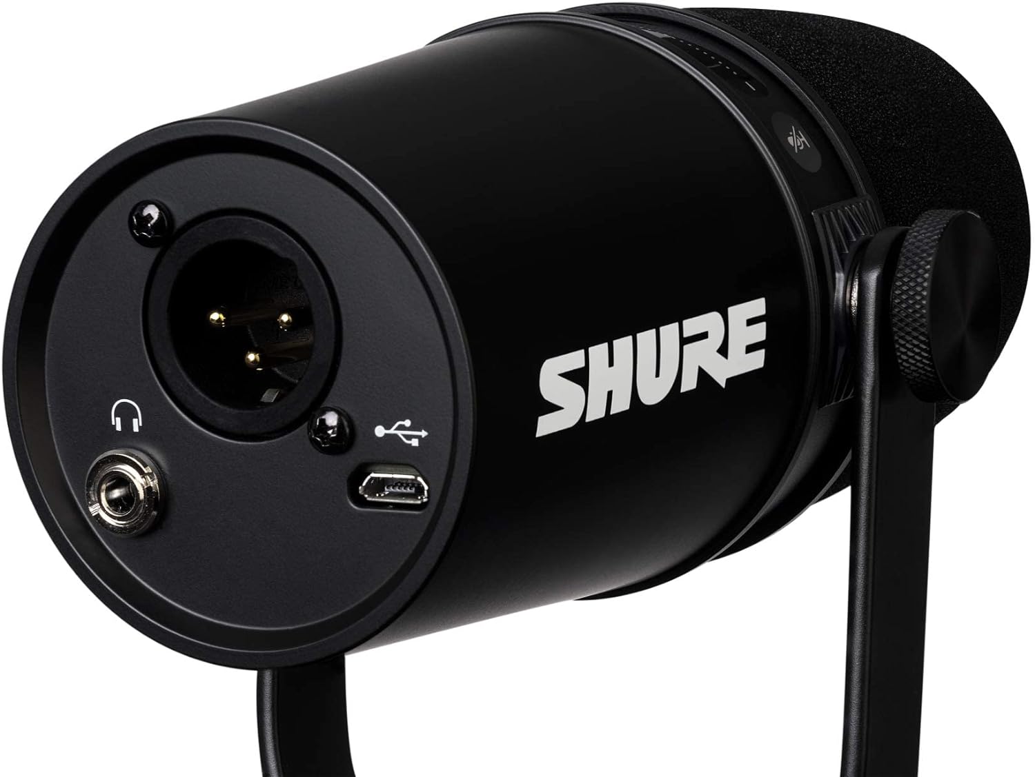 Shure MV7 Micrófono dinámico USB/XLR para podcasts, grabación,  retransmisiones y partidas en Directo, Salida de Auriculares, tecnología de  Aislamiento de Voz, con Certificado TeamSpeak, Negro : :  Instrumentos musicales