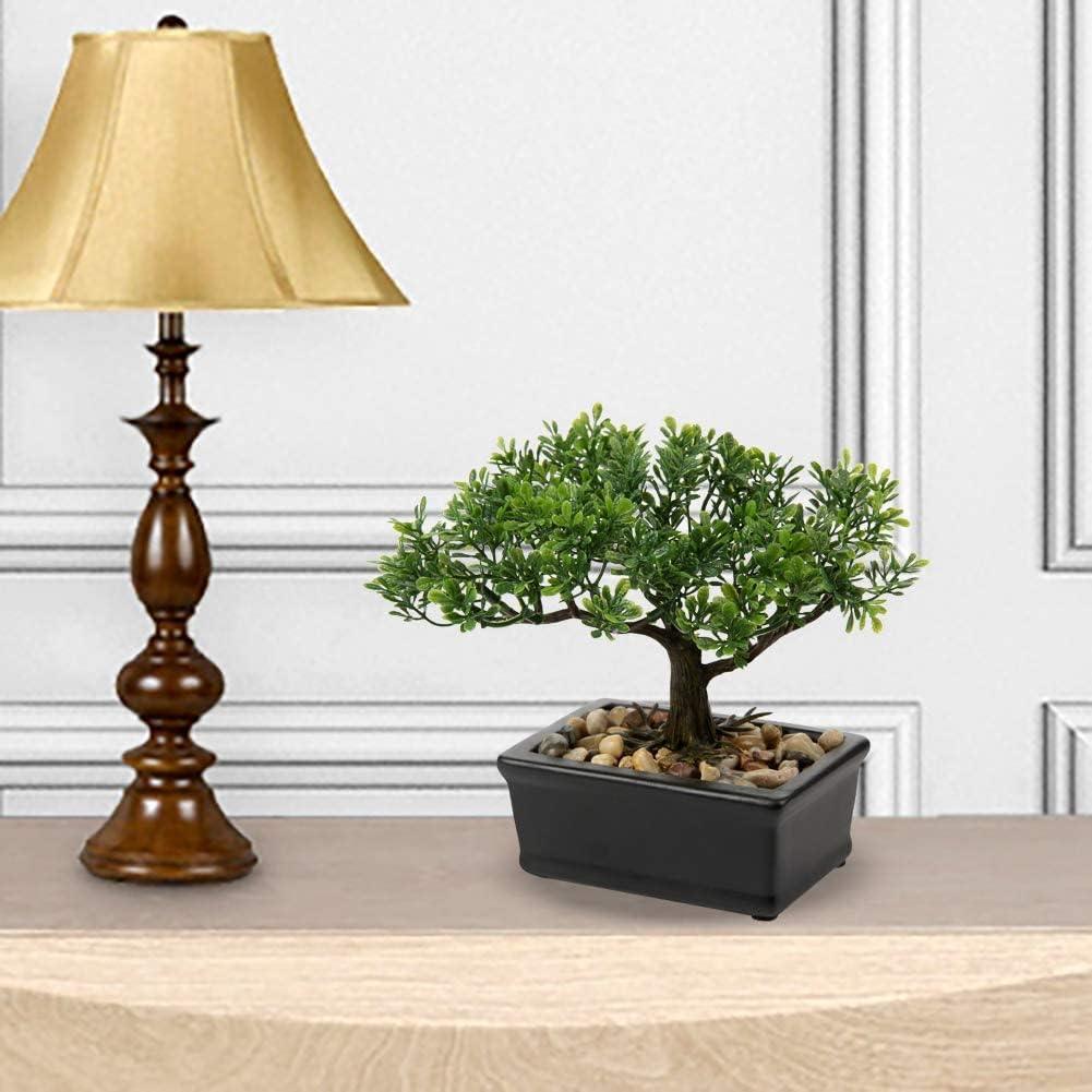 Árbol bonsái artificial, árbol de bonsái artificial, pino artificial chino,  zen, decoración de la suerte, plantas artificiales de interior para