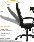Silla ergonómica para juegos de PC, silla de computadora de respaldo alto,