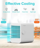Ventilador de aire acondicionado portátil mini enfriador de aire evaporativo - VIRTUAL MUEBLES