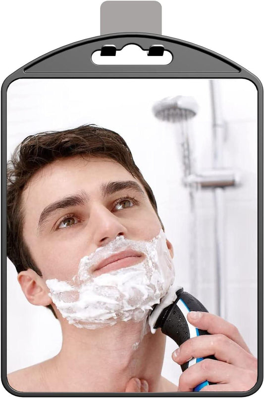Espejo de ducha grande de lujo sin niebla para afeitarse (10.1 x 6.6 pulgadas), - VIRTUAL MUEBLES