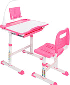 RedSwing Juego de escritorio y silla para niños, silla de mesa de estudio para