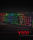 Teclado mecánico para juegos K580 VATA RGB LED retroiluminado con teclas macro