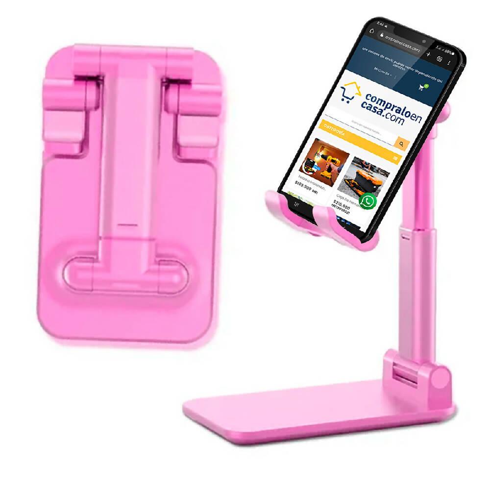 Soporte para celular portable base tabletas ajustable ROSADO NWH1