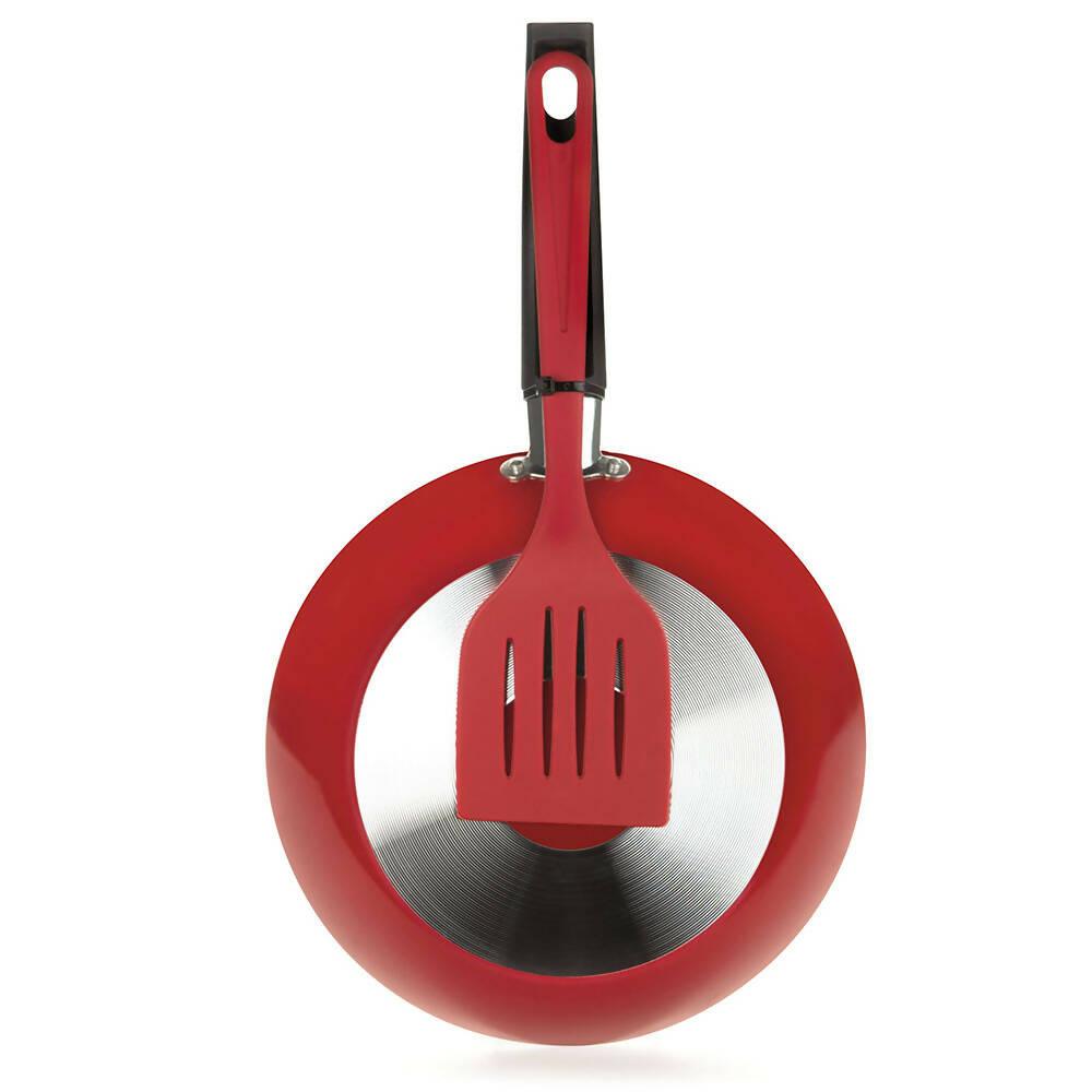 Sartén con Espátula Aspiración 20 cm Rojo - VIRTUAL MUEBLES