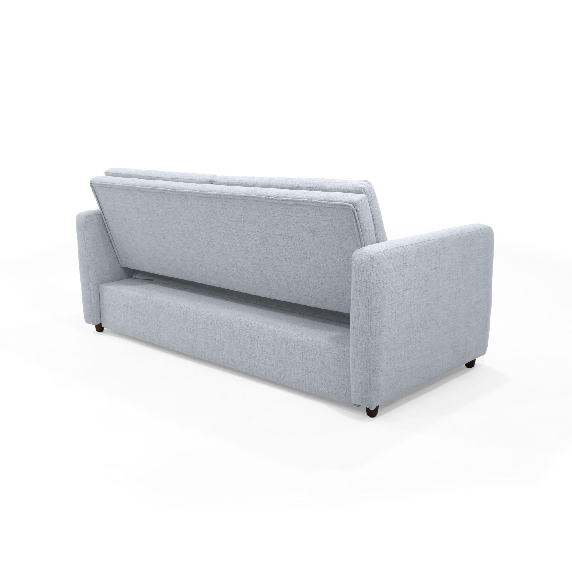 Sofa Cama Uganda Reclinable 3 Posiciones 192x93x87 Tela Acero