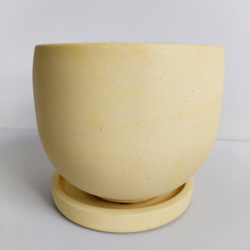 Matera María de Cemento 12.5x15 cm Amarillo - VIRTUAL MUEBLES