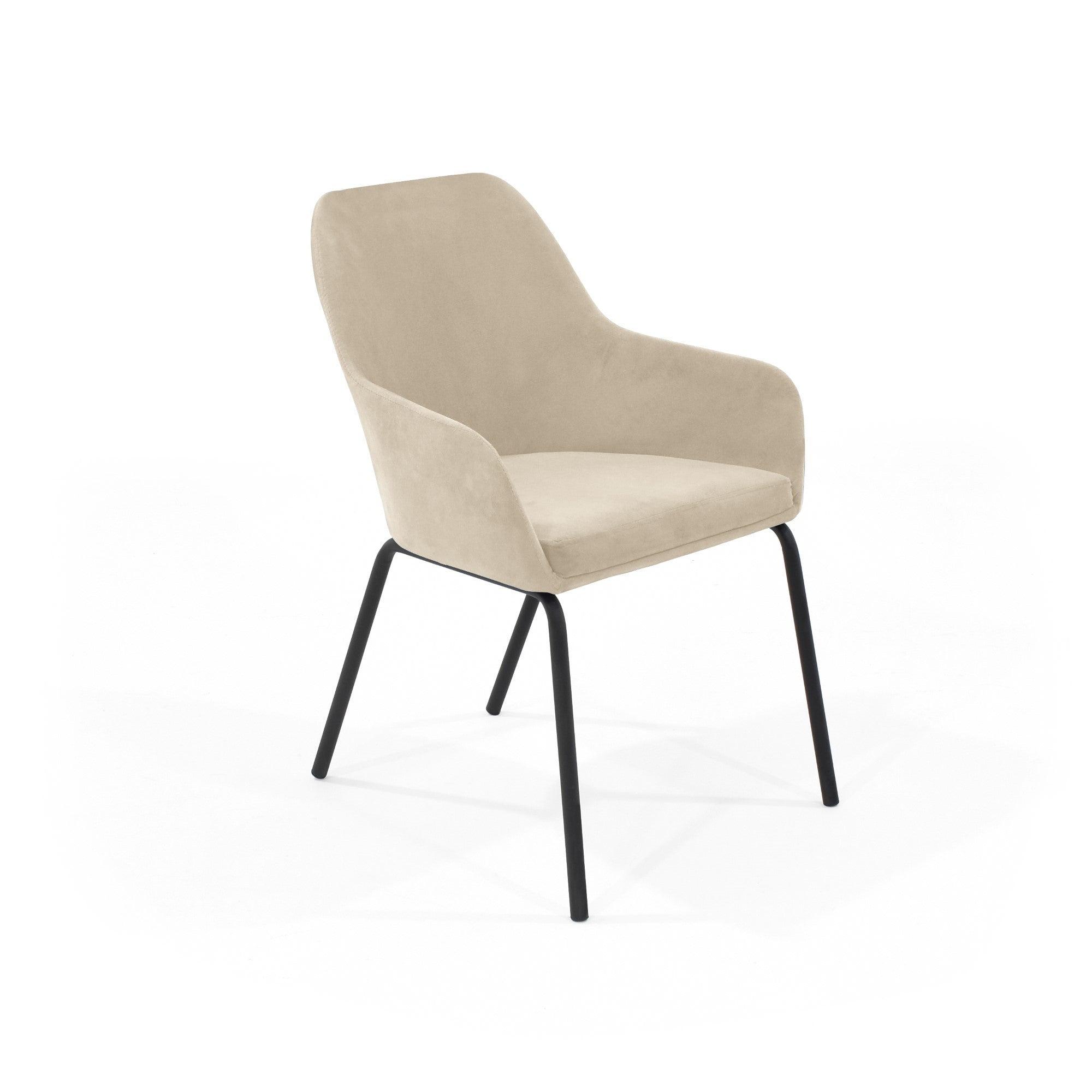 Silla Mendoza Tela Poliester Taupe - VIRTUAL MUEBLES