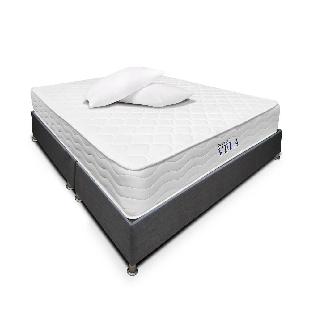 Colchón Con Base Dreamon Vela Queen Intermedio - VIRTUAL MUEBLES