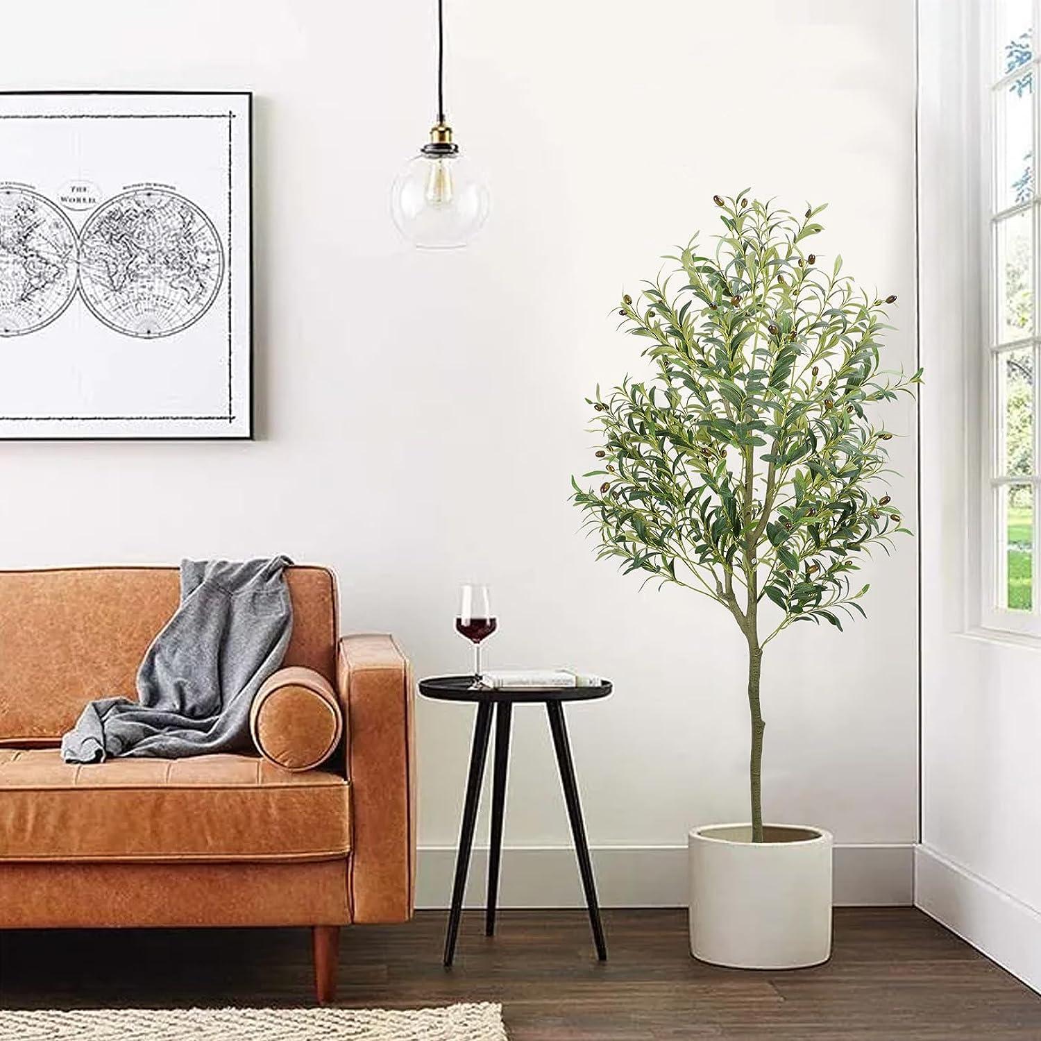 Árboles artificiales para decoración del hogar en interiores, plantas  falsas y plantas artificiales para interiores, plantas falsas artificiales,  – Yaxa Colombia