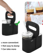 Portavasos con asa, soporte reutilizable para tazas de café para bebidas - VIRTUAL MUEBLES