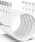 Certificado Apple MFi Paquete de 5 cargadores para iPhone 6661010 pies Cable
