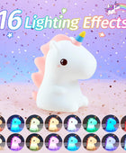 Luces de noche de unicornio para dormitorio de niñas, 16 colores linda luz - VIRTUAL MUEBLES