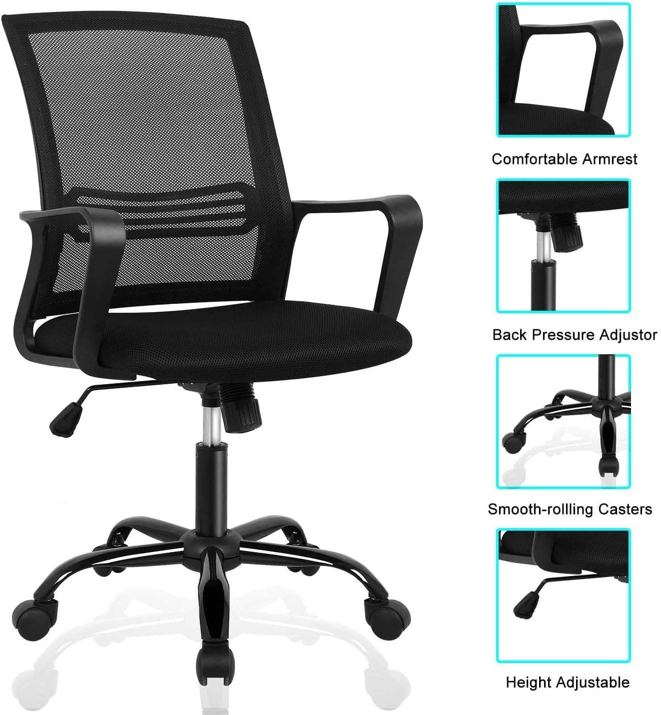 Silla de oficina, silla de escritorio, silla de oficina en casa, silla de
