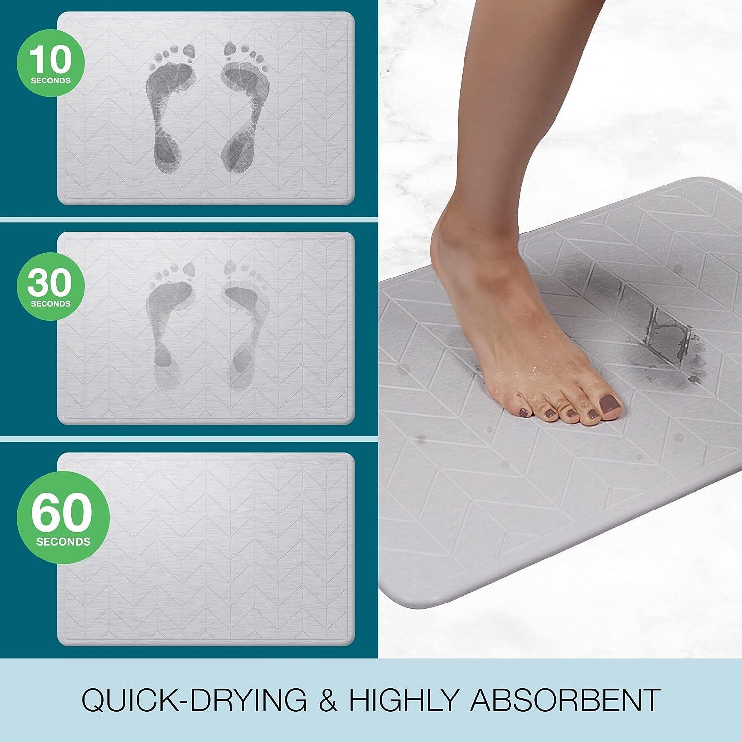 La alfombrilla de baño más absorbente: seca los pies en 10 segundos