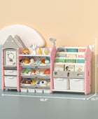 Organizador de almacenamiento de juguetes para niños y estantería para niños,