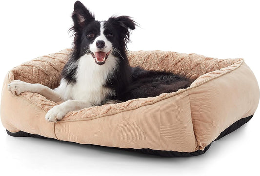 Cama rectangular para perros, cama mediana para perros grandes, medianos y