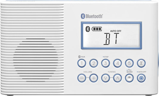 H202 Radio de ducha impermeable portátil AMFMWeather Alert Bluetooth de - VIRTUAL MUEBLES
