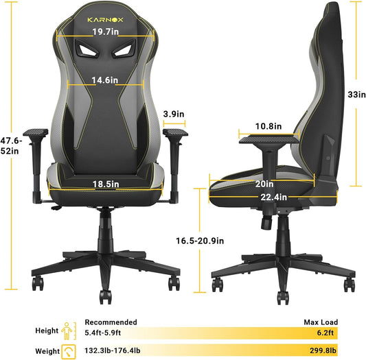 Gaming Chair Racing Style High-Back PU Leather Office Chair Computer Desk Chair