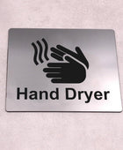 Letrero para secadora de manos Autoadhesivo Grosor de 0.059in (116 pulgadas), - VIRTUAL MUEBLES