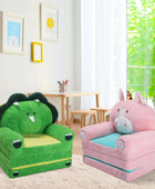 Sillón plegable para niños con respaldo 2 en 1, sofá cama abierto para niños,