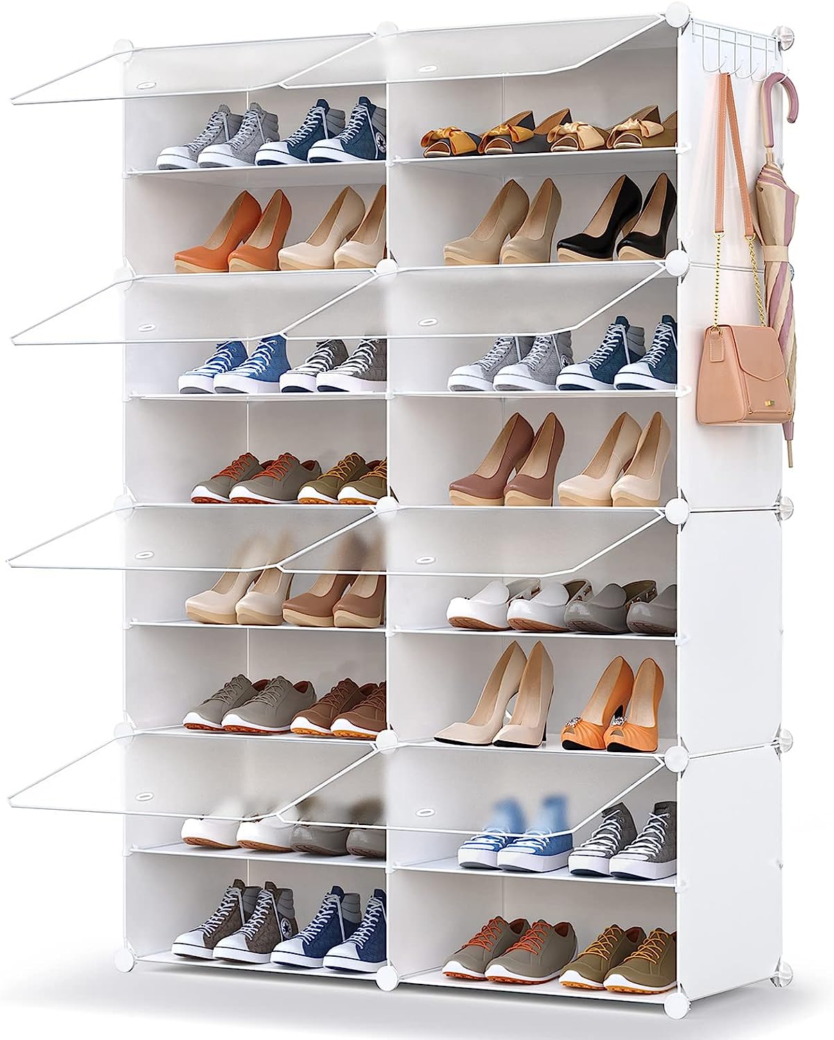 Almacenamiento de zapatos, 32 pares de organizador para zapatos