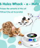 Juguetes interactivos 3 en 1 para gatos de interior 2000 mAh tipo C recargables