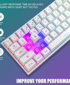 Teclado mini 60 para juegos teclado ultra compacto con retroiluminación RGB de