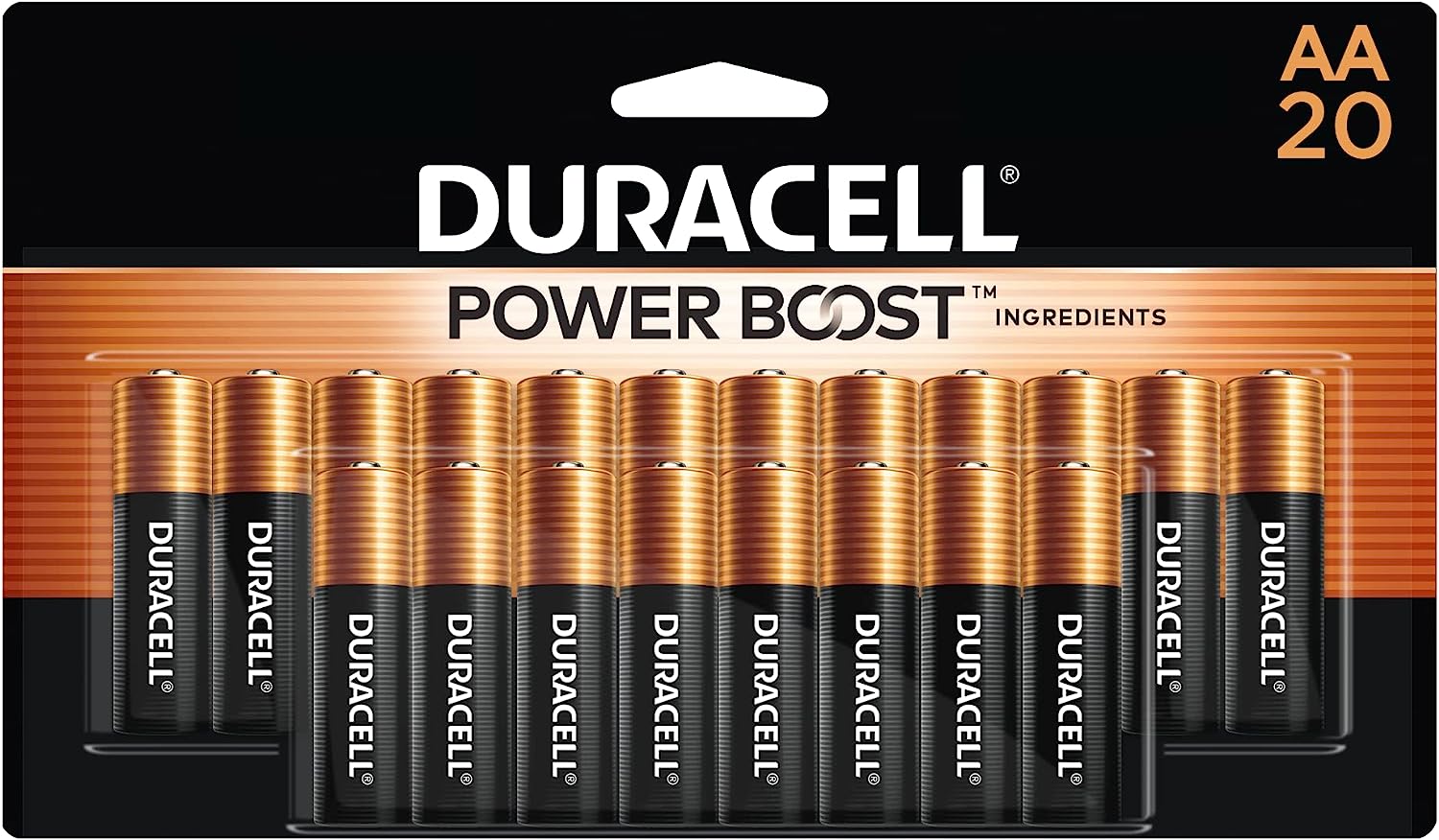 Duracell Coppertop - Pilas AA + AAA, paquete de 56 pilas alcalinas doble A  y triple A con ingredientes Power Boost, potencia de larga duración