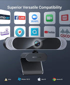 Cámara web 4K, DW49 HD 8MP Sony Sensor Autofocus Webcam con micrófono, cubierta