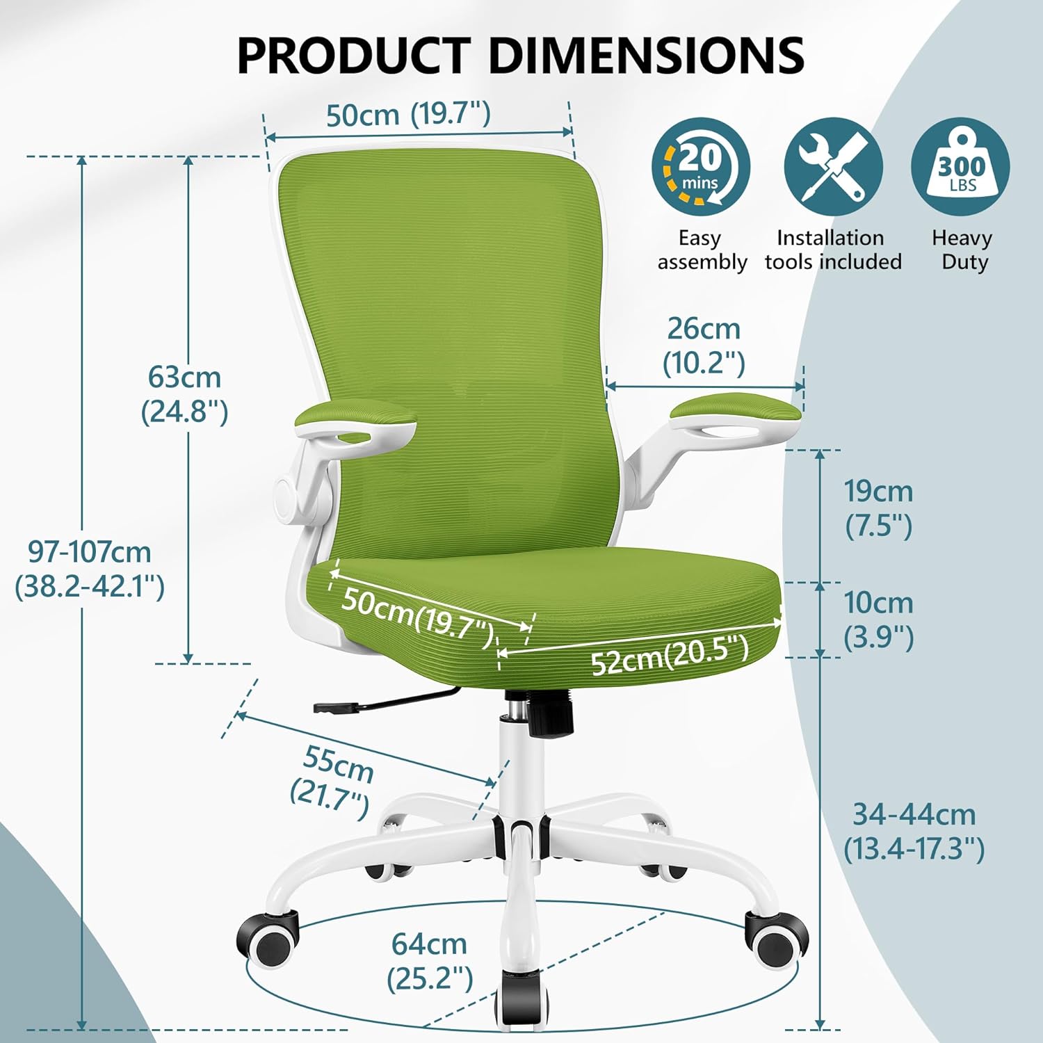 Silla de oficina con reposapiés, silla de escritorio, ruedas de goma, silla  ergonómica con soporte lumbar, reposacabezas ajustable y reposabrazos 3D