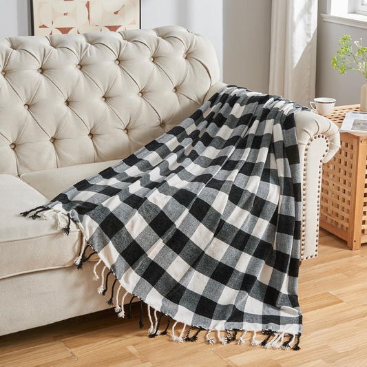 Manta de felpilla para decoración del hogar para sofá, manta decorativa suave y