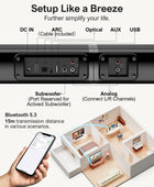 Barra de sonido para TV, barra de sonido de TV Bluetooth 5.0, barra de sonido