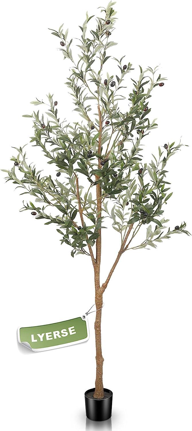 Árbol de olivo artificial de 15 pulgadas, topiario de olivo sintético, -  VIRTUAL MUEBLES