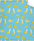 Manta ligera de franela de vellón de fruta de plátano amarillo, manta de