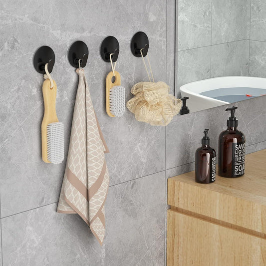 EAGMAK Ganchos para toallas de baño, paquete de 4 ganchos adhesivos, ganchos de - VIRTUAL MUEBLES