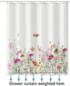 Gesar Cortina de ducha con estampado floral, 72 pulgadas de ancho x 72 pulgadas - VIRTUAL MUEBLES