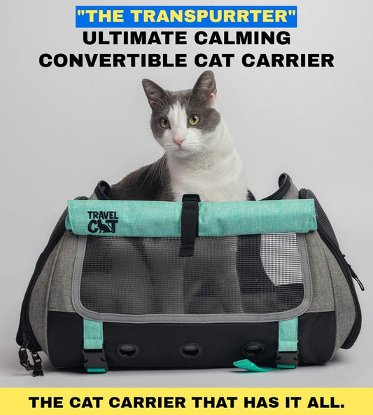 Bolsa de transporte Transportador portátil cómodo de lados suaves para gatos
