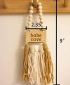 Letrero de cueva de bebé guirnalda de cuentas de madera decoración de pared de - VIRTUAL MUEBLES