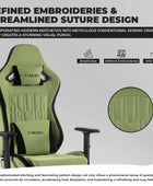 Silla de juegos con reposapiés, silla de oficina ergonómica con soporte lumbar
