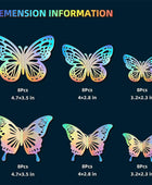 Tixiquns Decoración de pared de mariposa láser, 48 unidades, 2 estilos, 3 - VIRTUAL MUEBLES