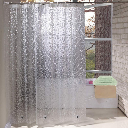 Cortina de ducha italiana hecha de vinilo impermeable anti-moho - VIRTUAL  MUEBLES