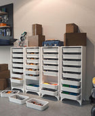 Cómoda blanca contenedores de almacenamiento para gabinete cajón alto