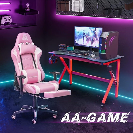 Silla ergonómica para videojuegos, silla ergonómica de carreras de computadora