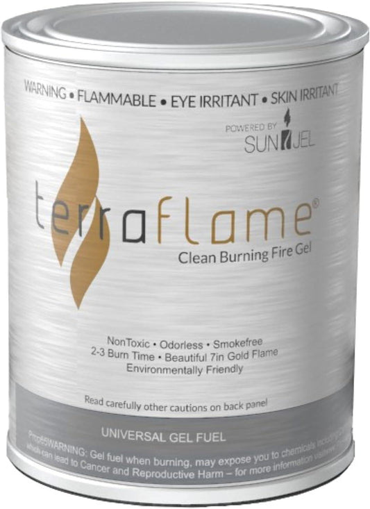 Terra Flame SunJel Latas de combustible de gel sin humo para cuenco de fuego y - VIRTUAL MUEBLES