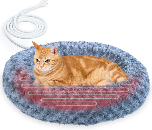 Camas calefactables para gatos de interior, camas cálidas para gatos, súper